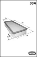 LUCAS FILTERS lfaf120 -  Воздушный фильтр